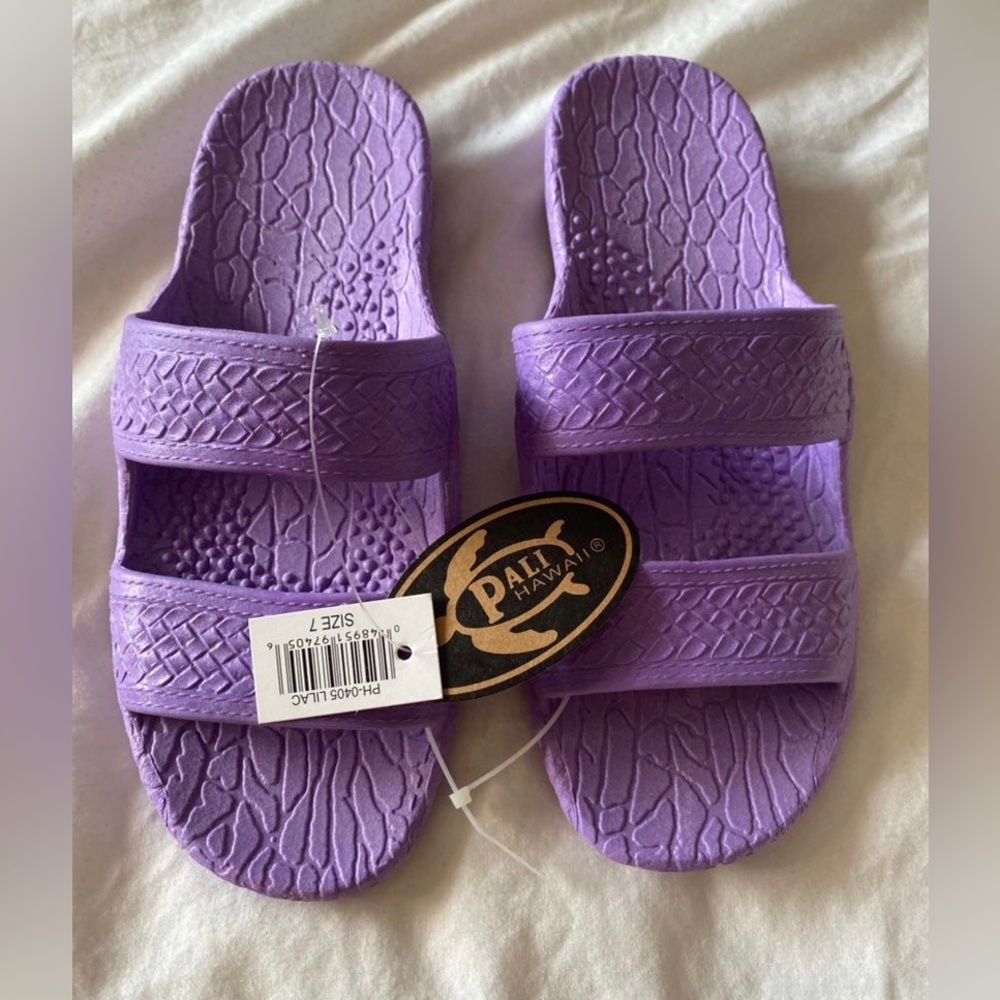Authentic NWT Pali Hawaii Colored Jandal in Lilac Size 7 Women